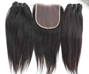 Extensions de cheveux indiens Remy 150%, postiches de cheveux humains droits et alignés, extensions de cheveux en vrac - Product Image 4