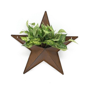 Dernière arrivée rustique étoile mariage décoratif mural taille personnalisée galvanisé et luxueux maison style bas prix - Product Image 1