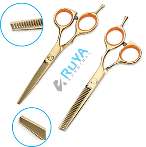 Tijeras de peluquería de arco iris, tijeras de corte de pelo J2 de acero inoxidable, 440c, 7 pulgadas, CE - Product Image 4