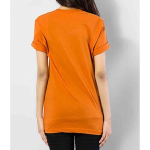 T-shirt manches courtes, à col ras du cou, en coton, pour femmes, avec matériau de haute qualité et service d'impression personnalisé - Product Image 6