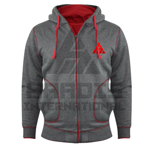 Haute qualité 100% coton polaire fait à manches longues hommes survêtement/nouveau Style de vêtements de rue hommes fermeture éclair survêtement pour hommes - Product Image 2