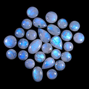 Pendientes de Piedra Lunar con Cabujón de Resina 925, Joyas Negras en Forma de Corazón, Cabujón de Piedra Lunar con Bisel, Piedras Preciosas Sueltas de Esmeralda Rosa - Product Image 5