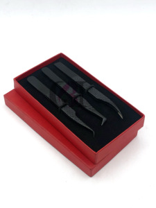 Volume de botte de haute qualité Plasma noir 45 degrés Fiber Nano pointe en acier inoxydable Extension de cils pince à épiler outil de beauté d'isolement - Product Image 4