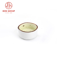 Petits plats en céramique vintage incassables pour restaurant, design olivier, bols à sauce soja et coupelles à trempette en porcelaine