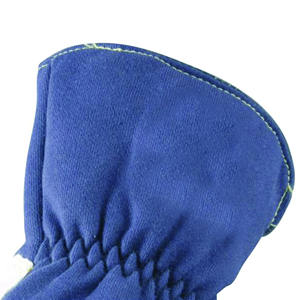 ถุงมือทำงานเชื่อมสั้นหนังวัวป้องกันความร้อนป้องกันการตัดป้องกันการกระแทกอุณหภูมิสูงปรับแต่งโลโก้ได้ - Product Image 2