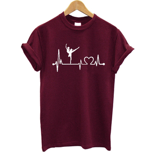 Camiseta estampada de algodón para mujer, Camiseta holgada de manga corta, camiseta estampada divertida, ropa de calle, camisetas de verano - Product Image 3