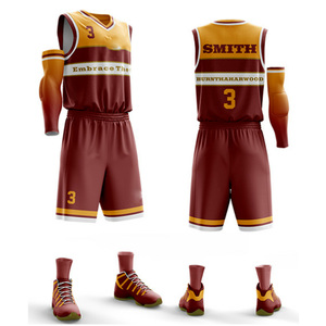 Uniforme de baloncesto para jóvenes, uniforme personalizado, Reversible, sublimación, precio de fábrica - Product Image 1