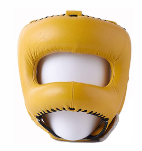 Protector de cabeza de cuero para boxeo para niños y adultos, casco de protección para la cabeza de boxeo, muay thai, precio al por mayor de fábrica - Product Image 4