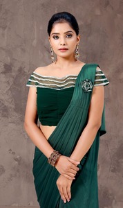 BOLLYWOOD NOUVELLE MEILLEURE VENTE DESIGNER AWARD PARTY WEAR GEORGETTE SOIE SAREE - Product Image 6