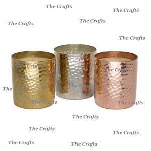 Bougeoir votif galvanisé et en verre de nouvelle conception pour la maison hôtel et mariage votif décoratif à bas taux - Product Image 3