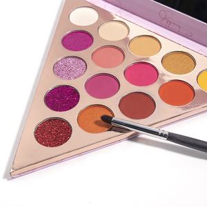 ผลิตภัณฑ์ใหม่2020บรรจุภัณฑ์ที่ไม่ซ้ำกัน15สีสามเหลี่ยมชิมเมอร์เคลือบแต่งหน้าอายแชโดว์ <span class=keywords><strong>Palette</strong></span> - Product Image 5