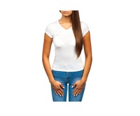 Vente en gros de t-shirts pour femmes de grande taille, de couleur verte, de qualité supérieure, à prix avantageux, avec broderie de plumes