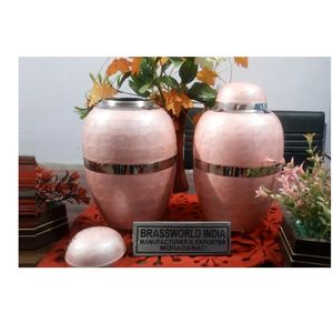 Urna Funeraria de Latón PINK PRESTIGE, Estilo Americano, Brassworld India - Product Image 1