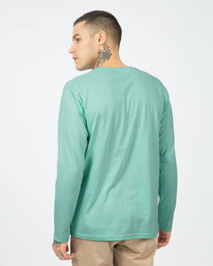 T-shirts décontractés en coton de bambou pour hommes de grande taille à manches longues en tissu tricoté étiqueté sur mesure Design respirant-Direct India - Product Image 4
