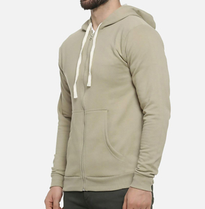 Venta al por mayor sudaderas con capucha personalizadas Full Zip Hoody de alta calidad Unisex Sudaderas con capucha de lana en blanco Hombres - Product Image 1