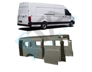 Conjunto de molduras de plástico abs para interiores, acabado mate, patrón de cuero, nuevo crafter man tge master movano nv400 L5H3 L4H3 L3H2 L2H2 L4H2 - Product Image 1