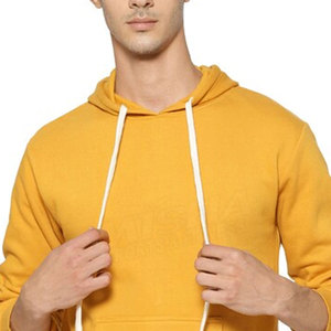Vente en gros de nouveaux pulls à capuche élégants MISHA SPORTS FITNESS pour hommes, motif solide, tissu tricoté en coton/polyester, respirant, printemps - Product Image 4