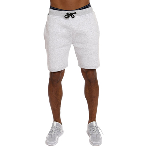 Short de fitness personnalisé pour hommes 100% coton FrenchTerry Fleece Casual Sport Drawstring Design avec motif brodé solide - Product Image 1