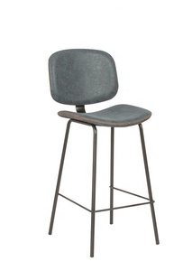 เก้าอี้บาร์หนัง PU เฟอร์นิเจอร์หรูหราทันสมัยพร้อมโครงสร้างโลหะสำหรับรับประทานอาหารและกลางแจ้งบ้านห้องครัวเคาน์เตอร์บาร์เก้าอี้ - Product Image 5