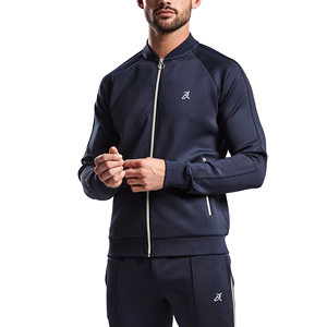 ชุดวอร์มมีซิปสำหรับผู้ชายชุดกีฬาพิมพ์ลายแห้งเร็วสำหรับยิมฤดูหนาวไซส์ใหญ่พิเศษ - Product Image 4