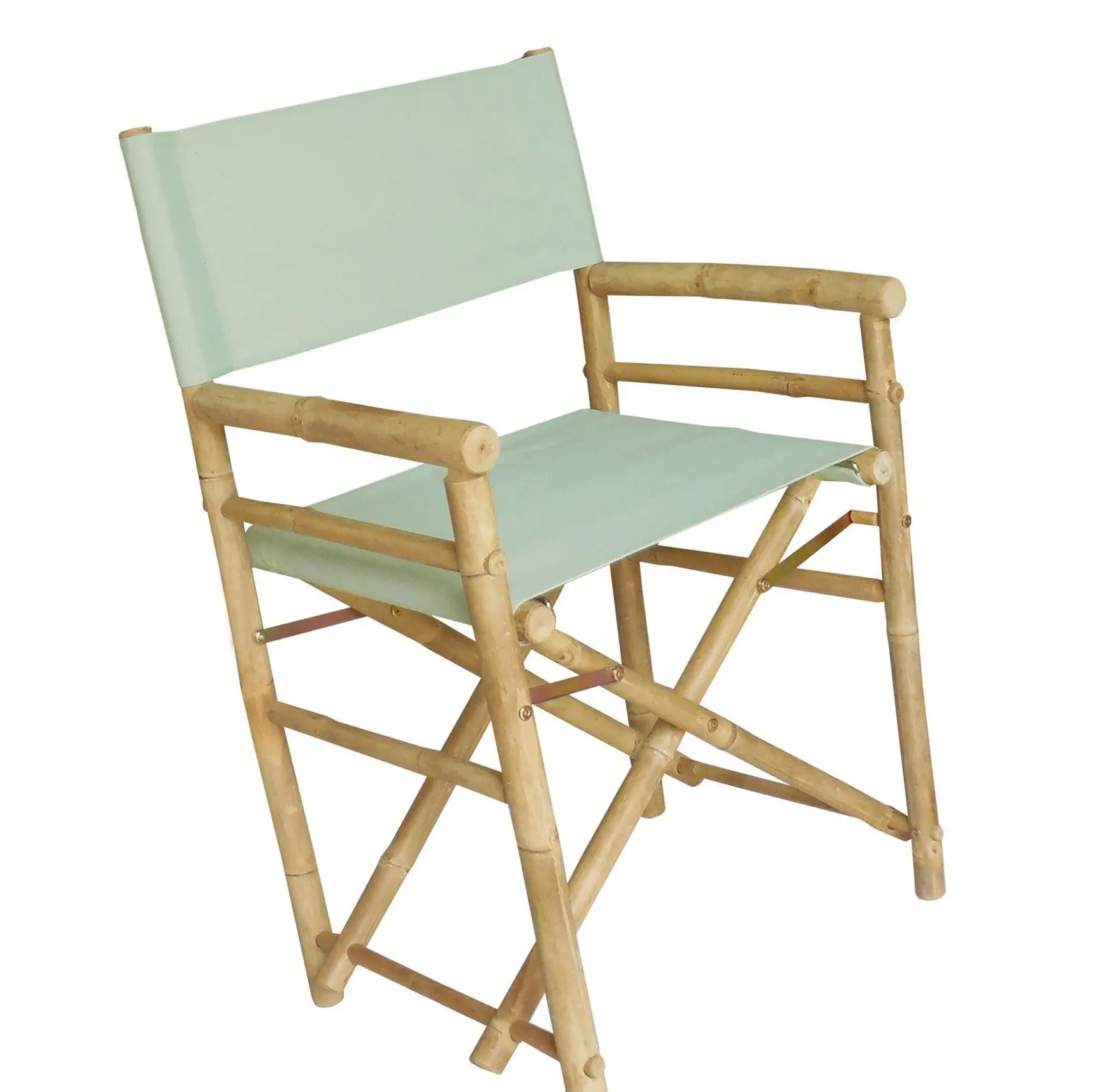 Cadeira dobrável de vime para diretor, caixa moderna e confortável de madeira durável de bambu de alta qualidade, leve e industrial
