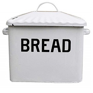 Caja de pan de marfil liso, Cubo de pan con revestimiento de METAL en polvo, decorativo de cocina, estilo increíble - Product Image 5