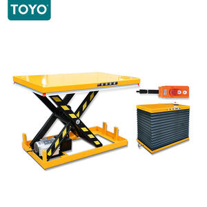 Tijera hidráulica portátil, pequeña mesa elevadora de acero inoxidable para coche de tijera fija automática eléctrica - Product Image 2