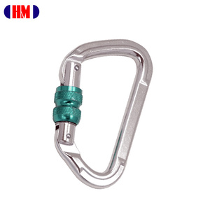 Safe Heavy Duty Screw Lock Mountain Climbing Aluminum Hook Carabiner - Product Image 1