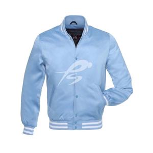 Chaqueta Varsity de Satén Personalizada para Hombre, 100% Poliéster, Invierno, Resistente al Viento, Ecológica, Tallas Grandes, Abrigo Casual Cálido con Bolsillos con Cremallera - Product Image 5