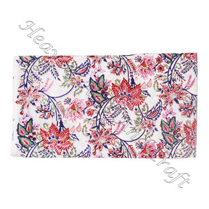 Floral Print Cotton Indian <b>Hand</b> Block Print Voile Cotton Fabric Home Stitch Fabric By Yard Indian Cotton Print Fabric For Dress - Product Image 5