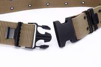 Ceinture d'entraînement tactique CS extérieure sur mesure en nylon sécurisé de style vintage avec résine tissée pour boucle style décontracté