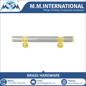 Poignée de porte en laiton de conception antique moderne pour l'utilisation extérieure d'hôpital d'école d'hôtel de chambre à coucher salle de bains - Product Image 3