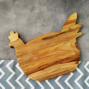 Tabla de cortar en forma de gallina, diseño personalizado para frutas, verduras, queso - Product Image 2