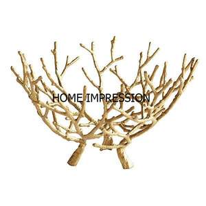 Puce et trempette fantaisie Designer feuille bol table pièce maîtresse Antique Design bols ustensiles de cuisine accessoires de service - Product Image 6