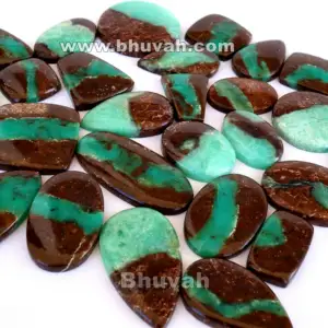 Boulder Chrysoprase Supplier From India Wholesale Bulk Cheap Manufacturing Price High Quality Top Grade Cabochon Gemstone Stone