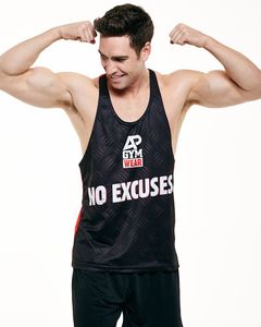 Sublimation Printed Men's Fitness <b>Singlet</b>- Quick Dry Eco-Friendly Tank Top for Gym & <b>Running</b> - Product Image 5