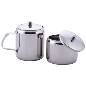 Nuevo mejor precio, gran calidad, ollas de leche y azúcar de acero inoxidable con tapas del vendedor y proveedor indio - Product Image 1
