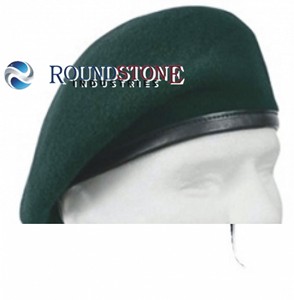 Béret en laine vert RIFLE GREEN WOOL de STONE INDUSTRIES, toutes tailles - Product Image 2
