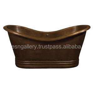 Bañera de Metal de diseño antiguo de precio mínimo para baño de lujo bañeras de baño antiguas de cobre plateado de alta calidad - Product Image 1