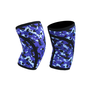 Precio al por mayor 7mm Neopreno Rodilla Manga Transpirable Flexible Fitness Seguridad para levantamiento de pesas Powerlifting Ajuste estándar - Product Image 4