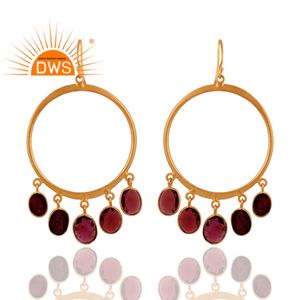 Boucles d'oreilles pendantes en argent Sterling 925, lustre en pierre précieuse, bijoux en argent indien, vente en gros, fabrication, - Product Image 3