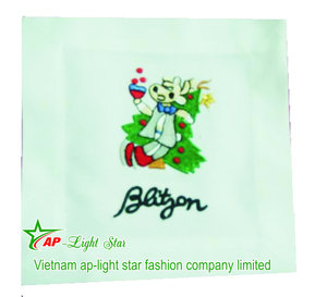 Fresh Vietnam VNAP High Quality Cotton/Linen Embroidered Customized Design Cocktail Napkins Parties Wedding Decor <b>Christmas</b> 50 - Product Image 5