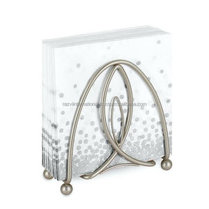 Venta Directa de Fábrica Razvi International Anillos para Servilletas Rectangulares de Acero Inoxidable Modernos y Ecológicos de Primera Calidad - Product Image 1