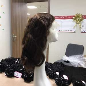 Venta al por mayor de extensiones de cabello Remy vietnamita virgen Peluca de encaje transparente suave estilo recto alta calidad proveedor Remy ondulado al agua - Product Image 3