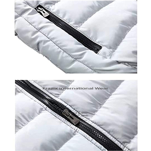 Chaleco Acolchado Cortavientos Casual para Hombre al por Mayor, 100% Poliéster Transpirable, con Cremallera, Personalizable, de Alta Calidad para Invierno - Product Image 2