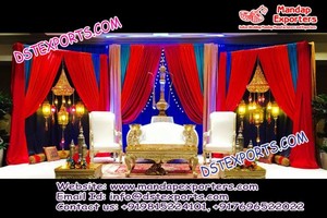 Mehndi ตกแต่งเวทีมุสลิมแบบดั้งเดิม,การตกแต่งเวที Mehndi แต่งงานแบบเอเชีย - Product Image 5