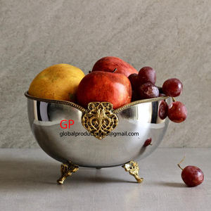 Cuenco para servir con hojas doradas, cuenco para fruta - Product Image 3