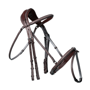 Premium-Qualität echtes Leder Horse Bridle Custom Reit ausrüstung Fancy Stitched Square Raised Showman ship - Product Image 2