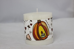 Caro CHAKRA PILLAR CANDLE-<b>Paraffin</b> Various Colors - Product Image 6