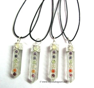 Abaya Best Saler — pendentifs Chakra, crayon en Quartz transparent, à vendre - Product Image 1